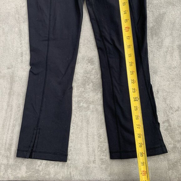 Lululemon Pants Womens Size 8 Black Belt It Out Crop Leggings Athleisure Workout - Picture 2 of 10